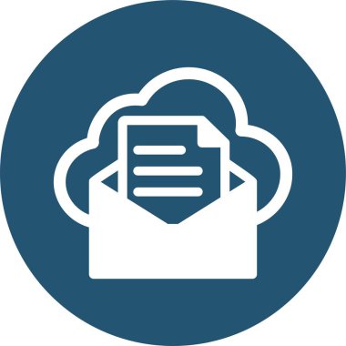 Kolayca düzenleyebilen ya da düzenleyebilen Bulut Posta Vektörü simgesi