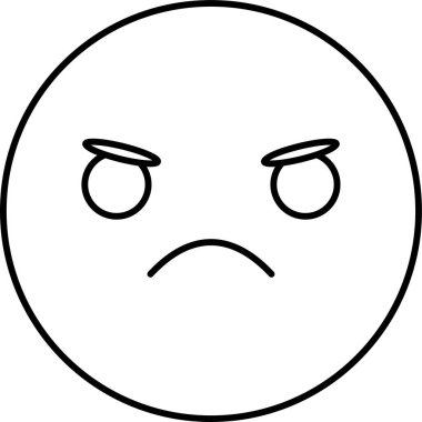 Kolayca değiştirebilen ya da düzenleyebilen Kızgın Vektör simgesi