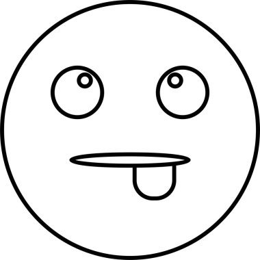 Kolayca değiştirebilen ya da düzenleyebilen Dil Emoji Vektörü simgesi