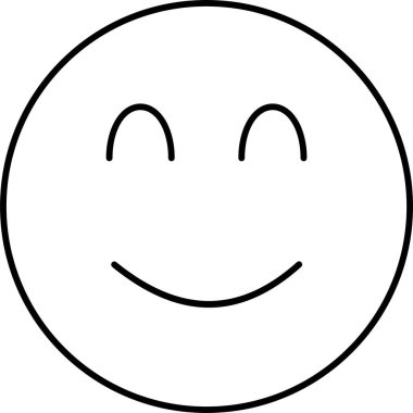  Kolayca değiştirebilen veya düzenleyebilen gülen emoji vektör simgesi
