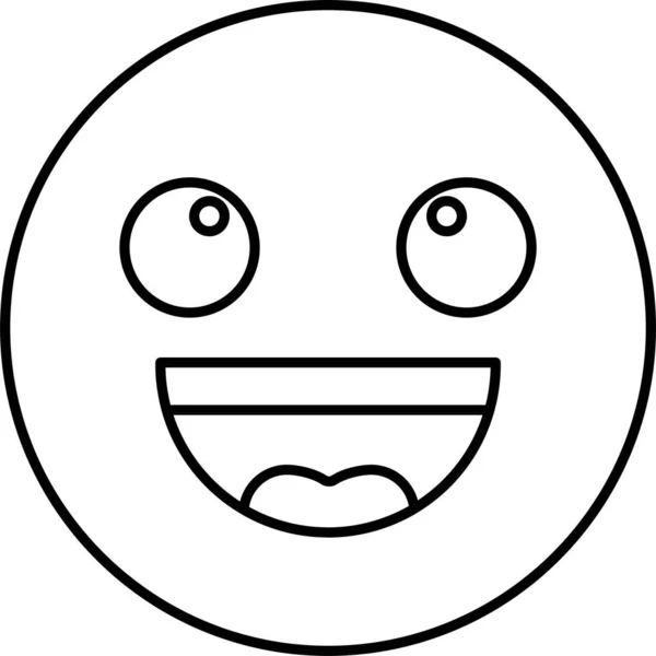 Sonrisa Emoji Vector Icono Que Puede Modificar Editar Fácilmente — Vector de stock