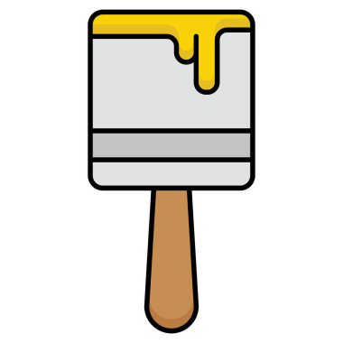 Kolayca değiştirebilen ya da düzenleyebilen Fırça Vektörü simgesi