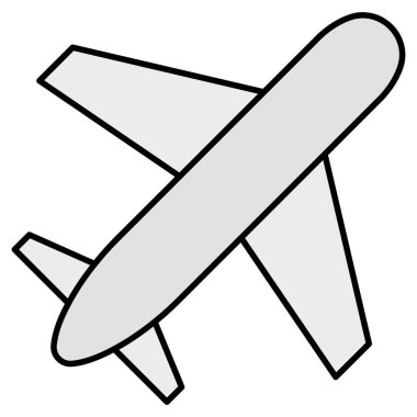 Kolayca değiştirebilen veya düzenleyebilen Hava Jet Vektörü simgesi