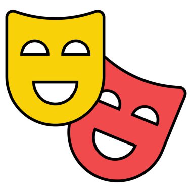 Kolayca düzenleyebilen Maske Vektörü simgesi