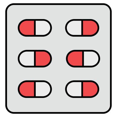 Kolayca düzenleyebilen veya düzenleyebilen Kapsül Vektör simgesi