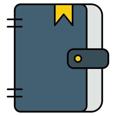 Kolayca düzenleyebilen ya da düzenleyebilen Adres Defteri Vektörü simgesi