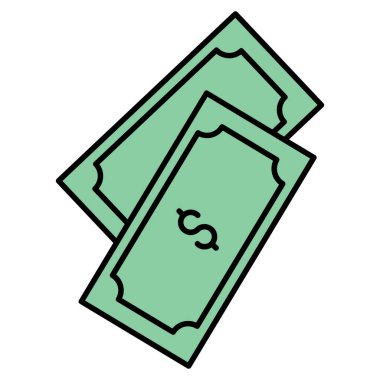 Kolayca düzenleyebilen ve düzenleyebilen Dolar Vektörü simgesi