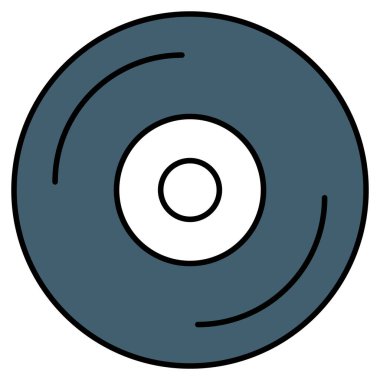 Kolayca düzenleyebilen veya düzenleyebilen CD Vektör simgesi