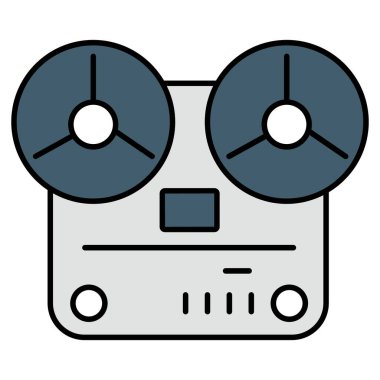 Kolayca değiştirebilen veya düzenleyebilen Teyp Vektör simgesi