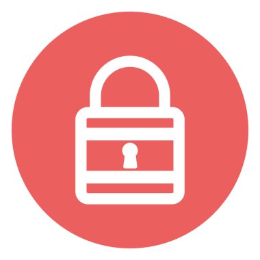 Kolayca değiştirebilen veya düzenleyebilen Vektör simgesini kilitle 