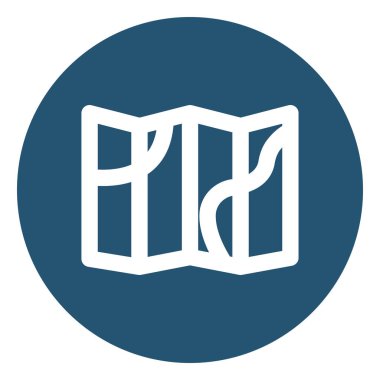 Kolayca düzenleyebilen ya da düzenleyebilen Harita Vektörü simgesi