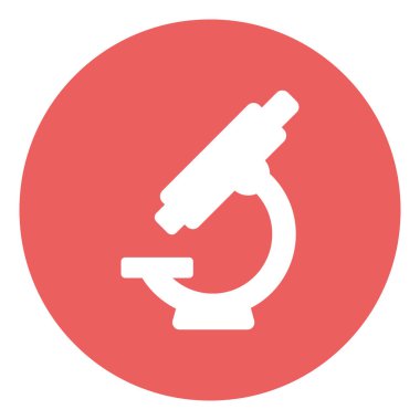 Kolayca değiştirebilen ya da düzenleyebilen mikroskop Vektör simgesi