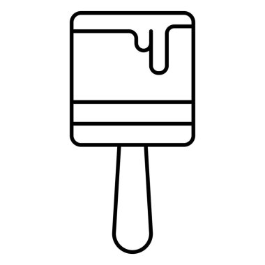 Kolayca değiştirebilen ya da düzenleyebilen Fırça Vektörü simgesi