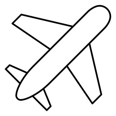 Kolayca değiştirebilen veya düzenleyebilen Hava Jet Vektörü simgesi