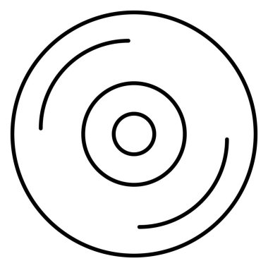 Kolayca düzenleyebilen veya düzenleyebilen CD Vektör simgesi