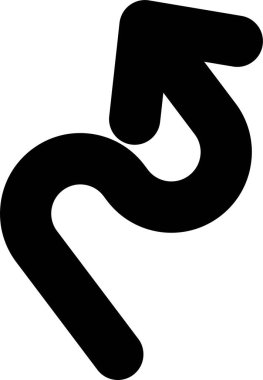 Kolayca değiştirebilen veya düzenleyebilen uzaklık vektörü simgesi