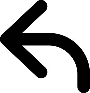 Kolayca düzenleyebilen ve düzenleyebilen Sol Ok Vektörü simgesi