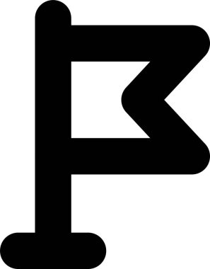 Kolayca düzenleyebilen ya da düzenleyebilen Bayrak Vektörü simgesi