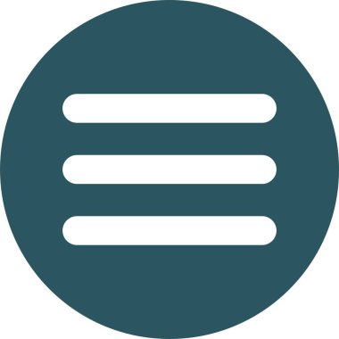 Kolayca düzenleyebilen veya düzenleyebilen Menü Çubuğu Vektör simgesi