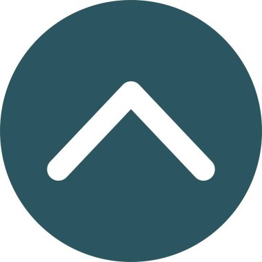 Kolayca düzenleyebilen ve düzenleyebilen Yukarı Ok Vektörü simgesi