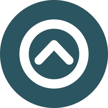 Kolayca düzenleyebilen ve düzenleyebilen Yukarı Ok Vektörü simgesi