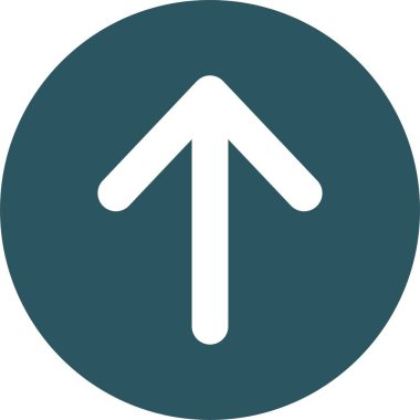 Kolayca düzenleyebilen ve düzenleyebilen Yukarı Ok Vektörü simgesi