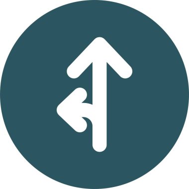 Kolayca değiştirebilen ya da düzenleyebilen Crossroad Vektör simgesi