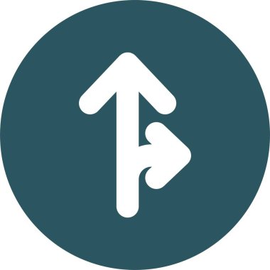 Kolayca düzenleyebilen ve düzenleyebilen Crossroad Arrow Vektör simgesi