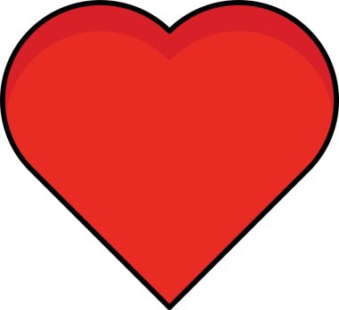 Kolayca değiştirebilen veya düzenleyebilen Kalp Vektörü simgesi