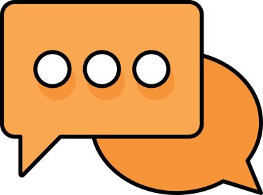 Kolayca değiştirebilen veya düzenleyebilen Sohbet kabarcığı Vektörü simgesi