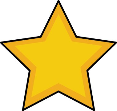 Kolayca düzenleyebilen ya da düzenleyebilen Yıldız Vektörü simgesi