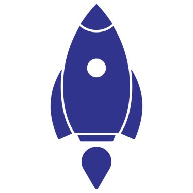 Kolayca düzenleyebilen ya da düzenleyebilen Roket Vektör simgesi