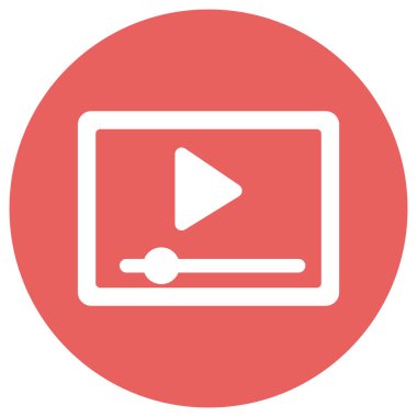 Kolayca düzenleyebilen veya düzenleyebilen Video Oynatıcı Vektör simgesi