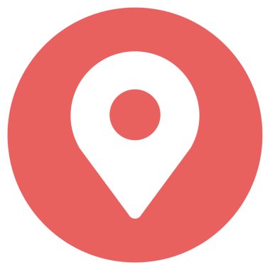 Kolayca değiştirebilen veya düzenleyebilen konum vektörü simgesi