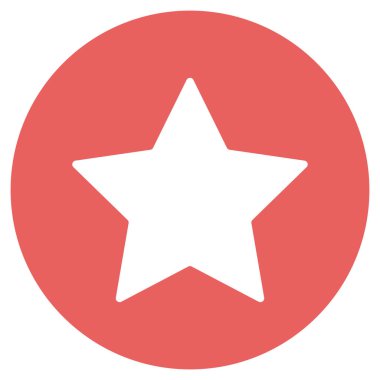 Kolayca düzenleyebilen ya da düzenleyebilen Yıldız Vektörü simgesi