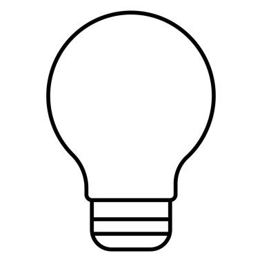 Kolayca değiştirebilen ya da düzenleyebilen Ampul Vektörü simgesi