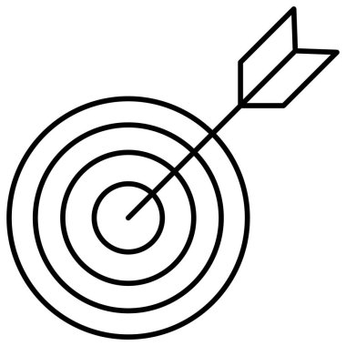 Kolayca değiştirebilen ya da düzenleyebilen hedef vektör simgesi