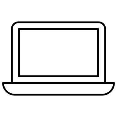 Kolayca değiştirebilen ya da düzenleyebilen dizüstü bilgisayar vektörü simgesi