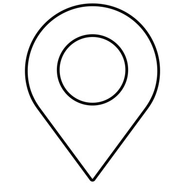 Kolayca değiştirebilen veya düzenleyebilen konum vektörü simgesi