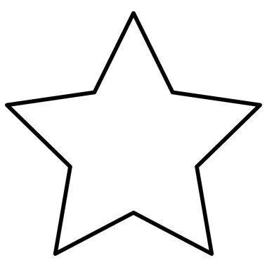 Kolayca düzenleyebilen ya da düzenleyebilen Yıldız Vektörü simgesi