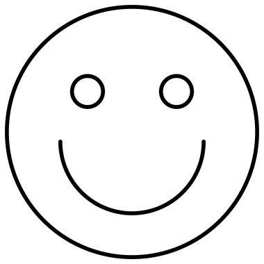 Kolayca değiştirilebilen veya düzenlenebilen Gülümseyen Vektör simgesi