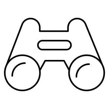 Kolayca değiştirebilen veya düzenleyebilen dürbün Vektör simgesi 