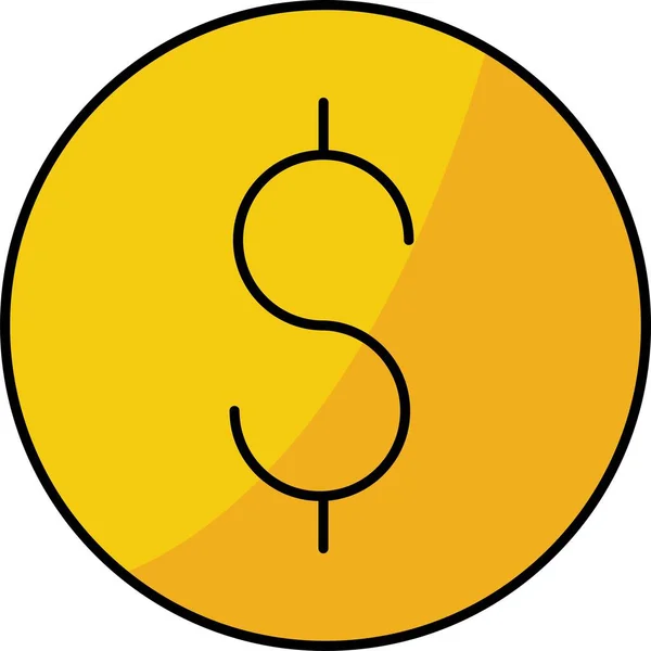 Dollar Sign Vector Ikon Amely Könnyen Módosíthatja Vagy Szerkesztheti — Stock Vector