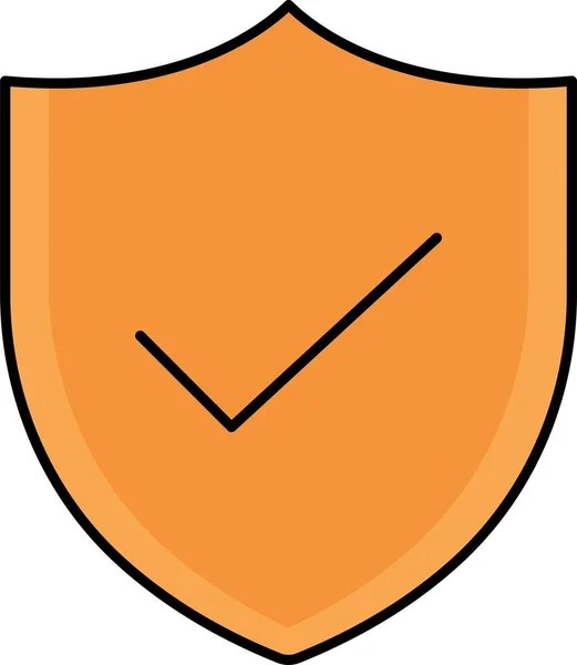 Shield Guard Vector Pictogram Dat Gemakkelijk Kan Wijzigen Bewerken — Stockvector