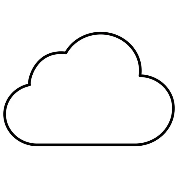 Εικονίδιο Διάνυσμα Σύννεφο Που Μπορεί Εύκολα Τροποποιήσει Επεξεργαστεί — Διανυσματικό Αρχείο