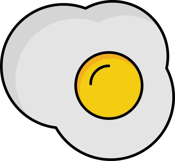 Fried Egg Vector Icon Can Easily Modify Edit — Stock Vector