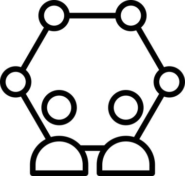 Kolayca değiştirebilen ya da düzenleyebilen ağ vektörü simgesi