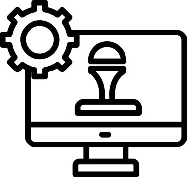 Kolayca düzenleyebilen oyun geliştirme vektörü simgesi