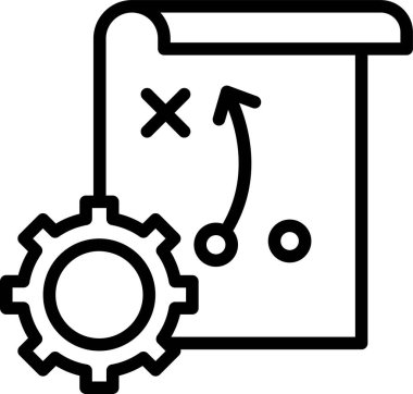 Kolayca değiştirebilen veya düzenleyebilen Strateji Vektörü simgesi