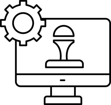Kolayca düzenleyebilen oyun geliştirme vektörü simgesi